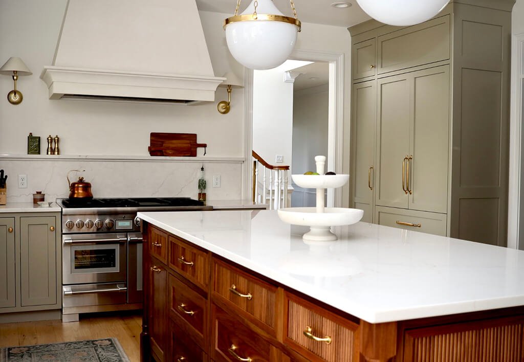 West Chester Kitchen Remodel | Custom Island, Custom Range and Lighting