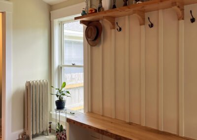 Custom Farmhouse Mudroom Renovation Foyer Design Ideas | JRK Craftsmen Chester County PA